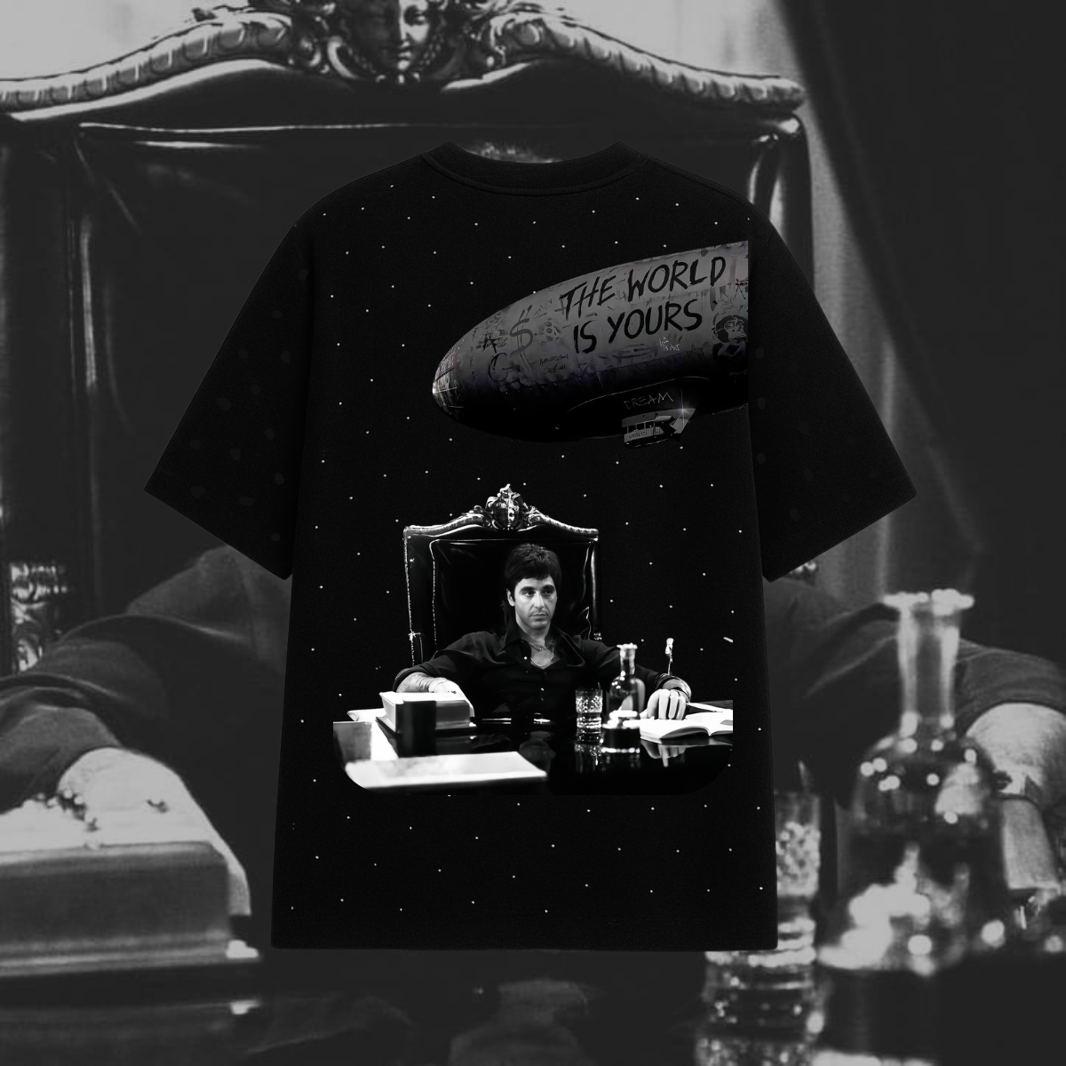 Crystal Black Tee / The World is Yours